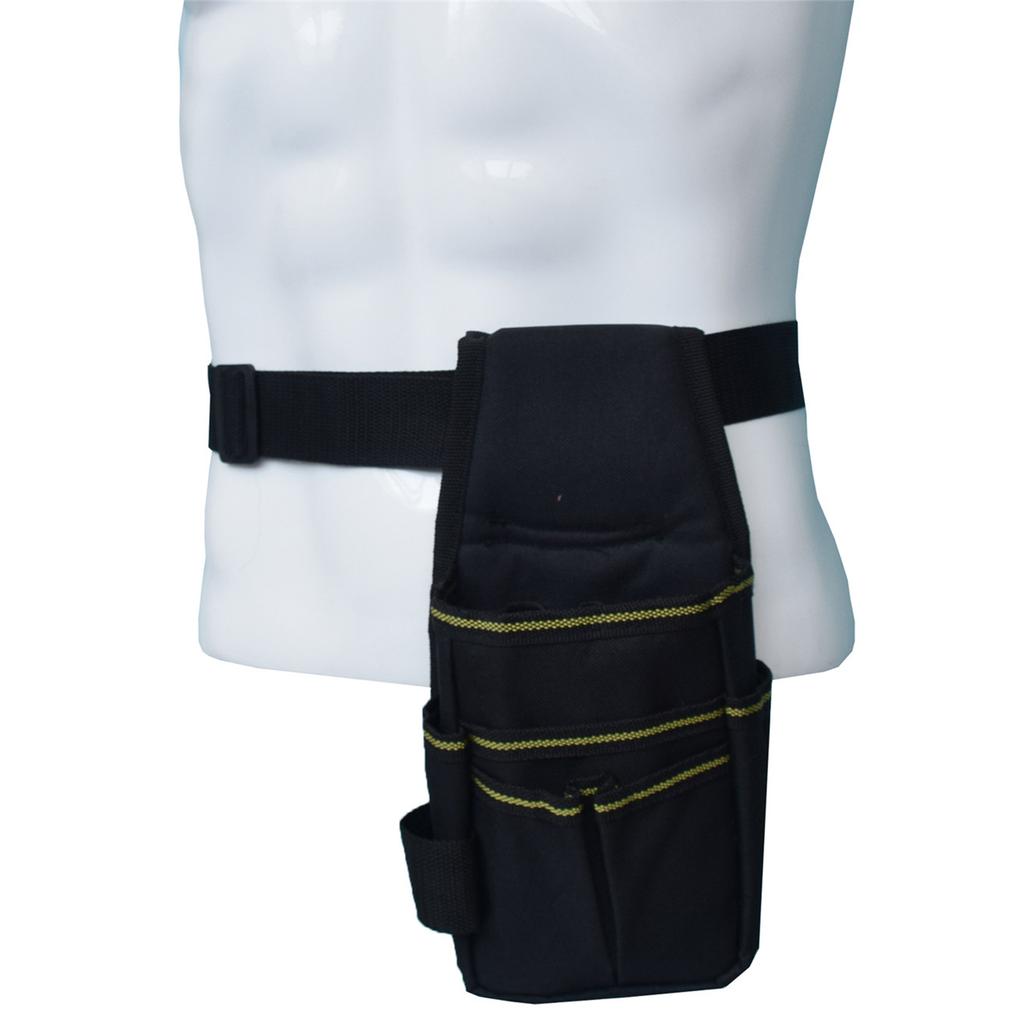 Tool Belt Pouch 600D Oxford Fabric with Waist Strap Multipurpose Repair Tool Organizer Bag 25.5 x 12.5 x 3cm