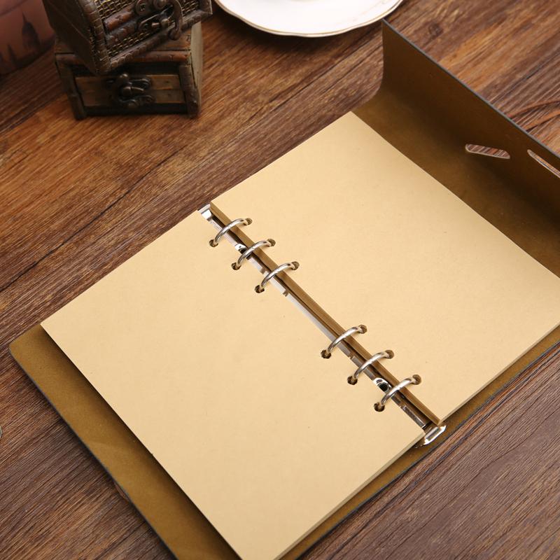 Retro Spiral Notebook Diary Notepad Vintage Pirate Anchors Pu Leather Note Book Replaceable Stationery Gift Traveler Journal Quality