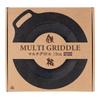 JHQ Multi Genuine for Direct Flame Use Only Compatible with Induction Suitable for Kitchen and Outdoor Frying Pan Flat Includes Gray Oven Mitts and