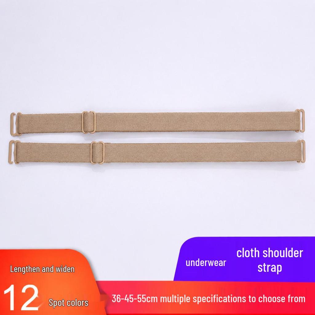 Women's Adjustable Candy-Colored Shoulder Straps - Simple, Wide, and Replaceable Elastic Straps.