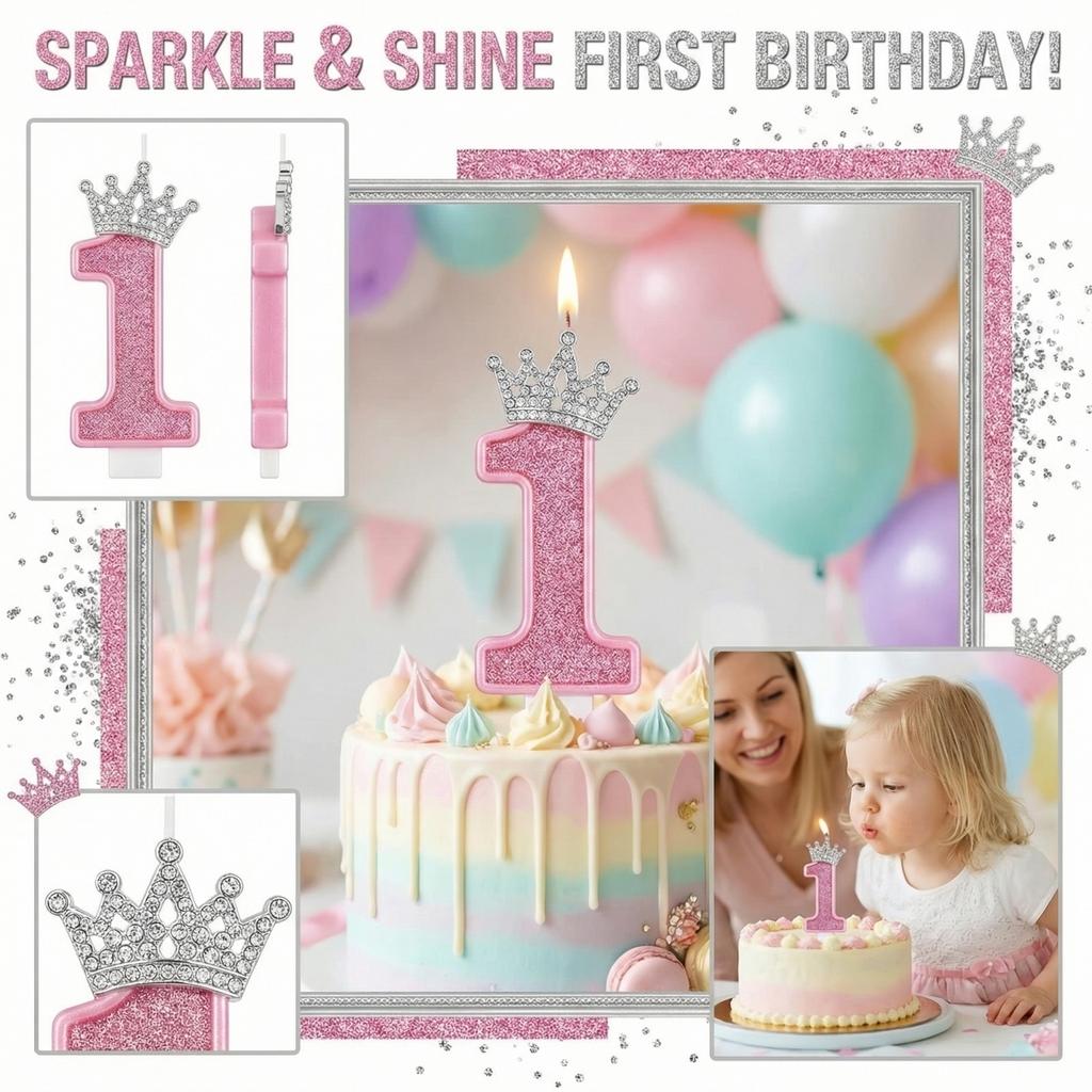 Fashion Cartoon Creative Birthday Candles Party Digital Candles
