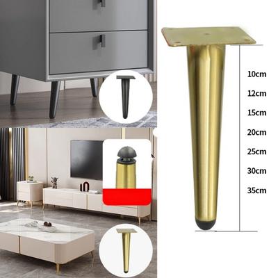 10-30cm Pés de Metal para Móveis Preto Dourado para Pés de Mesa de Centro Sofá Cadeira Gabinete de Banheiro Pernas de Substituição Ferragens 4 peças