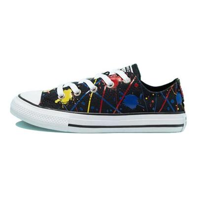 Chuck Taylor All Star Trendige Bequeme Low Top Canvas Schuhe Kinder Sneaker Schwarz Gelb Multicolor 671908C