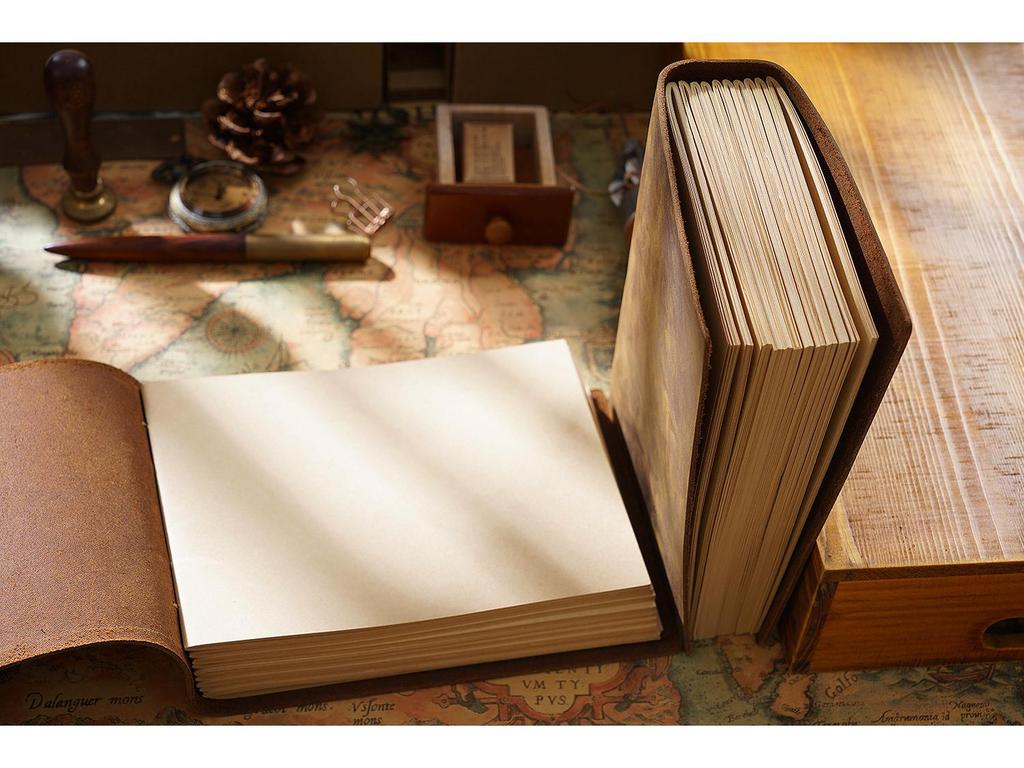 Caiet de schițe din piele naturală, lucrat manual: Caiet și jurnal retro din piele de vacă