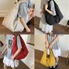 Elegant Shoulder Bag Nylon Underarm Purse Spacious Armpit Bag For Fashionable And Practical Use In Various Occasion  Red