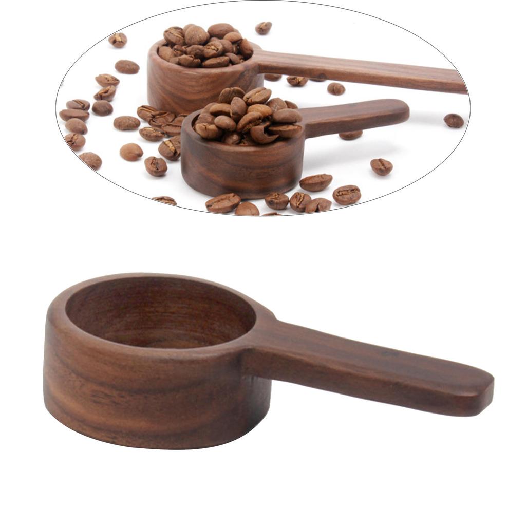 Coffee Measuring Spoon Tablespoon Wooden Coffee Bean Scoop Short handle