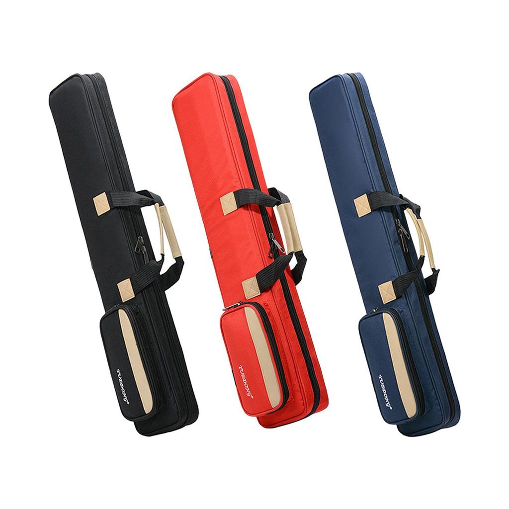 3x4 Soft Pool Cue Case Hold 3 Butt 4 Shaft 1/2 Club Resistant Protective Pouch
