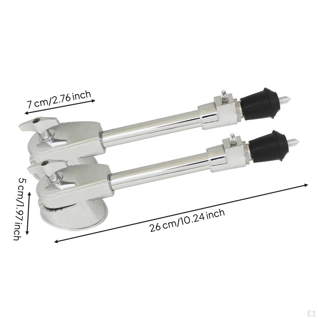 Bass Drum Legs Telescopic Adjustable Hardware for Drummers, Percussionists, Rehearsal