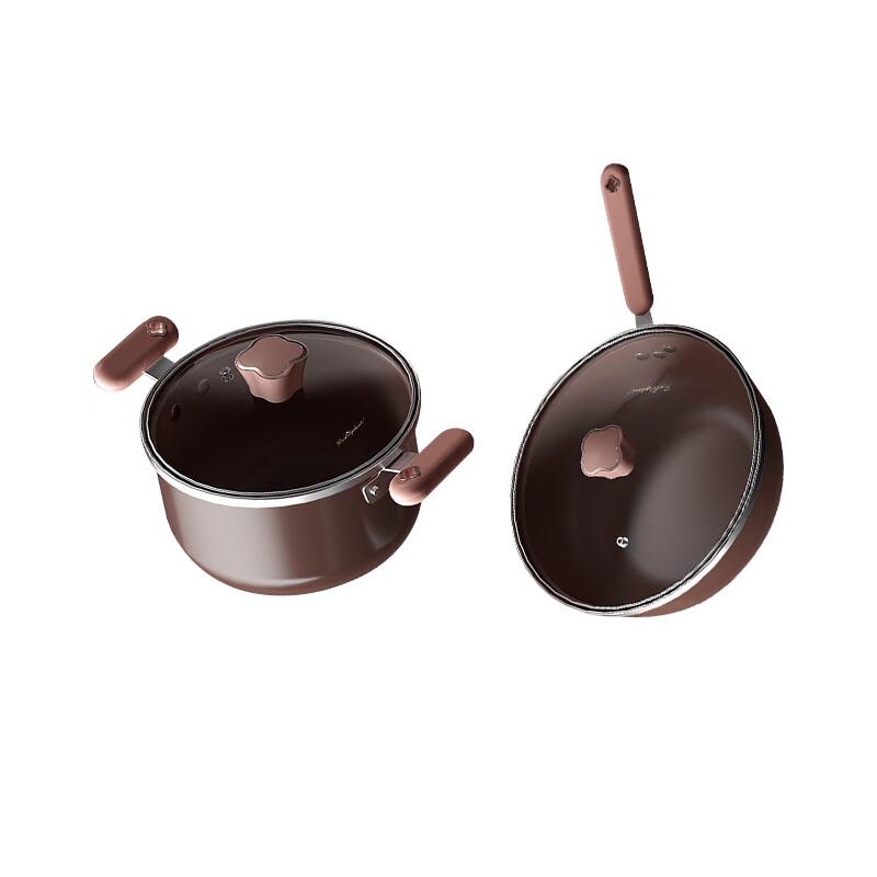 Fire Elephant Four-leaf Clover Enamel Cookware Set