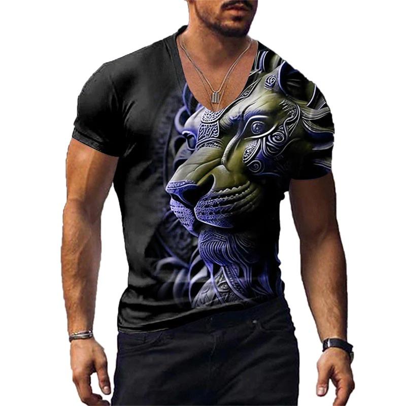 

Летняя мужская футболка с принтом тай-дай, круглым вырезом и короткими рукавами 5XL