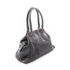 Used FENDI Etnico Handbag leather Brown Navy Used Women
