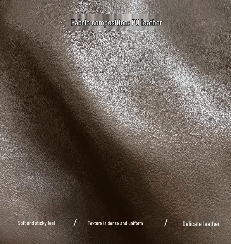 Zaawansowana Damska Kurtka Motocyklowa Luxi z Kołnierzem Klapowym ze Skóry PU - Styl Hongkoński na Wiosnę i Jesień