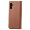 For Samsung Galaxy A34 5G Outer Card Slot PU Leather Case Full Protection Magnetic Auto-absorbed Wallet Stand Phone Cover