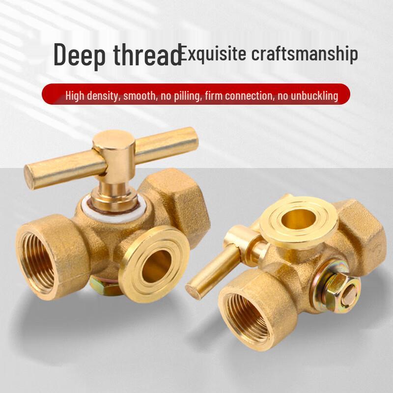 High Pressure Brass Three-Way Plug Valve