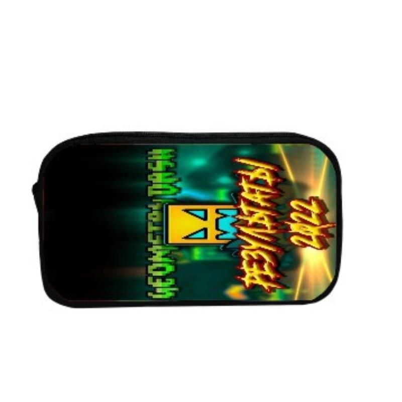 16-inch Children's Backpack Set Geometric Dash Durable Shockproof And Lightweight