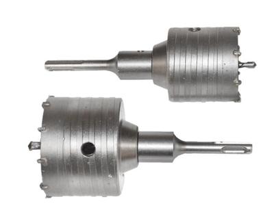Awtools Korona Do Betonu Zestaw Fi=65Mm + Fi=80Mm Uchwyt Sds Plus 100Mm