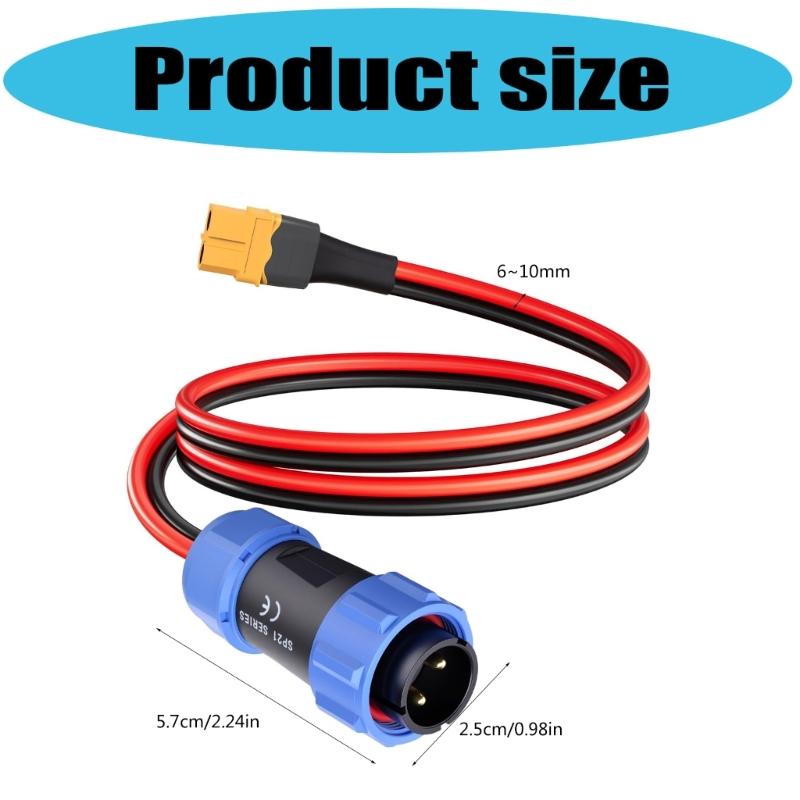 Aviation Connector Plug Dustproof Waterproof Docking Back Nut Female Plug For Outdoor Camping Emergency Power Supply