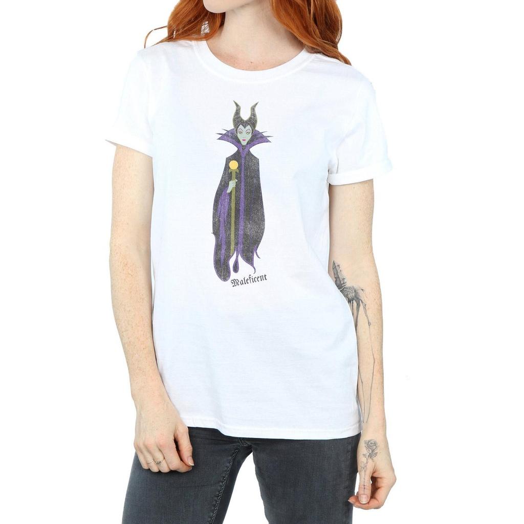 Sleeping Beauty Womens/Ladies Classic Maleficent Cotton Boyfriend T-Shirt