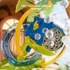 Dinosaur Bubble Machine Electronic Children's Educational Toy Bubble Machine Outdoor Gift Idea for Boys and Girls Dinosaur Bubble Machine