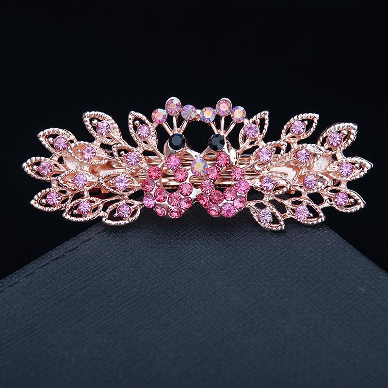 Hair Accessories Rhinestone Bow Hair Clip, Adult Pearl Horizontal Clip, Ponytail Clip, Top Clip, Spring Clip, Small Pearl Hair Clip