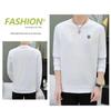 Men's Trendy Velvet-Lined Jacquard Sweatshirt: Warm Autumn/Winter Casual Long Sleeve