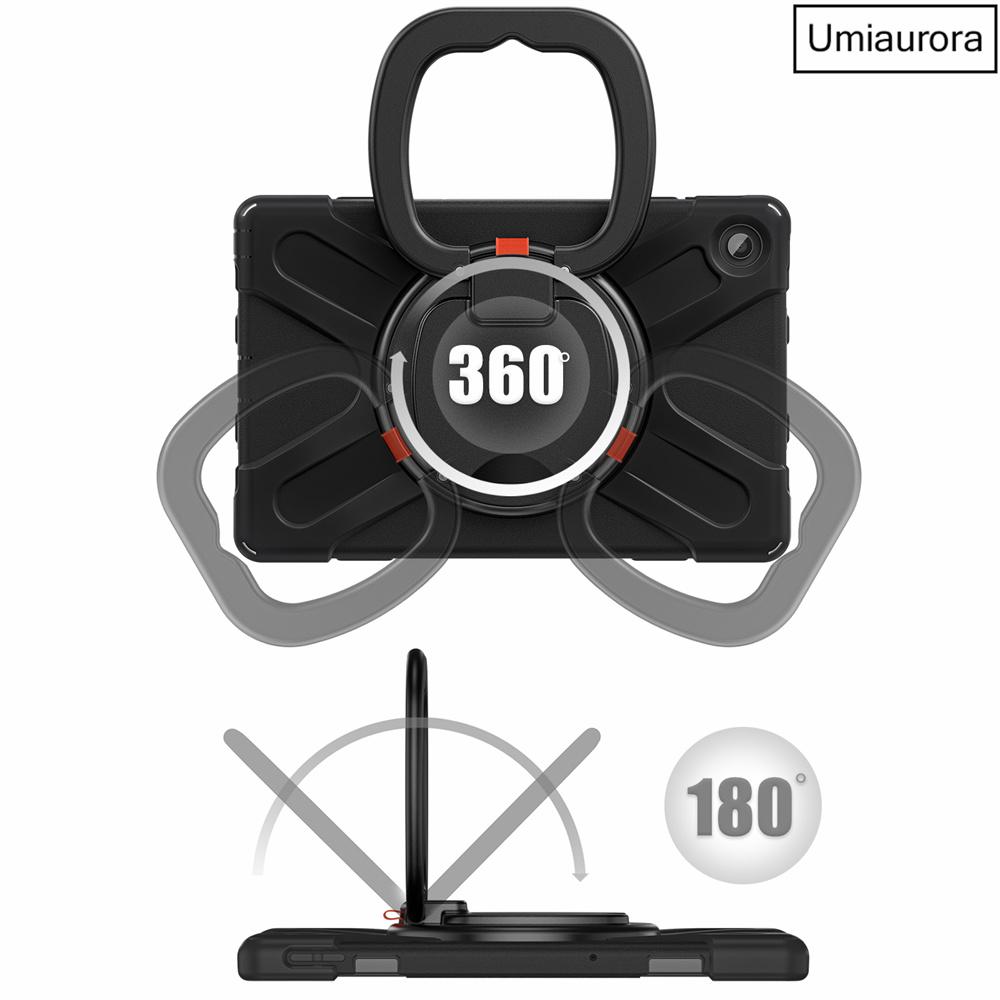 For Lenovo Tab M10 Plus TB-X606F 10.6 TB128FU 3rd 10.1 Inch TB328FU TB-X306F Shockproof Tablet Case Hand Ring Stand Rugged Funda