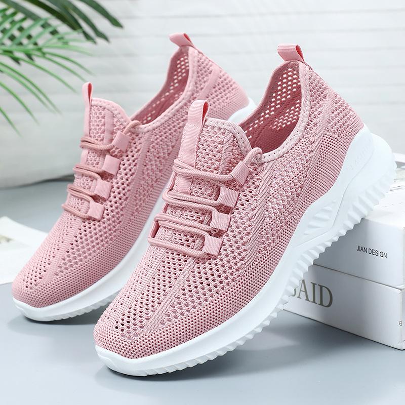 Women's Lightweight Mesh Hollow Out Casual Sports Shoes - Soft Sole, Summer Style