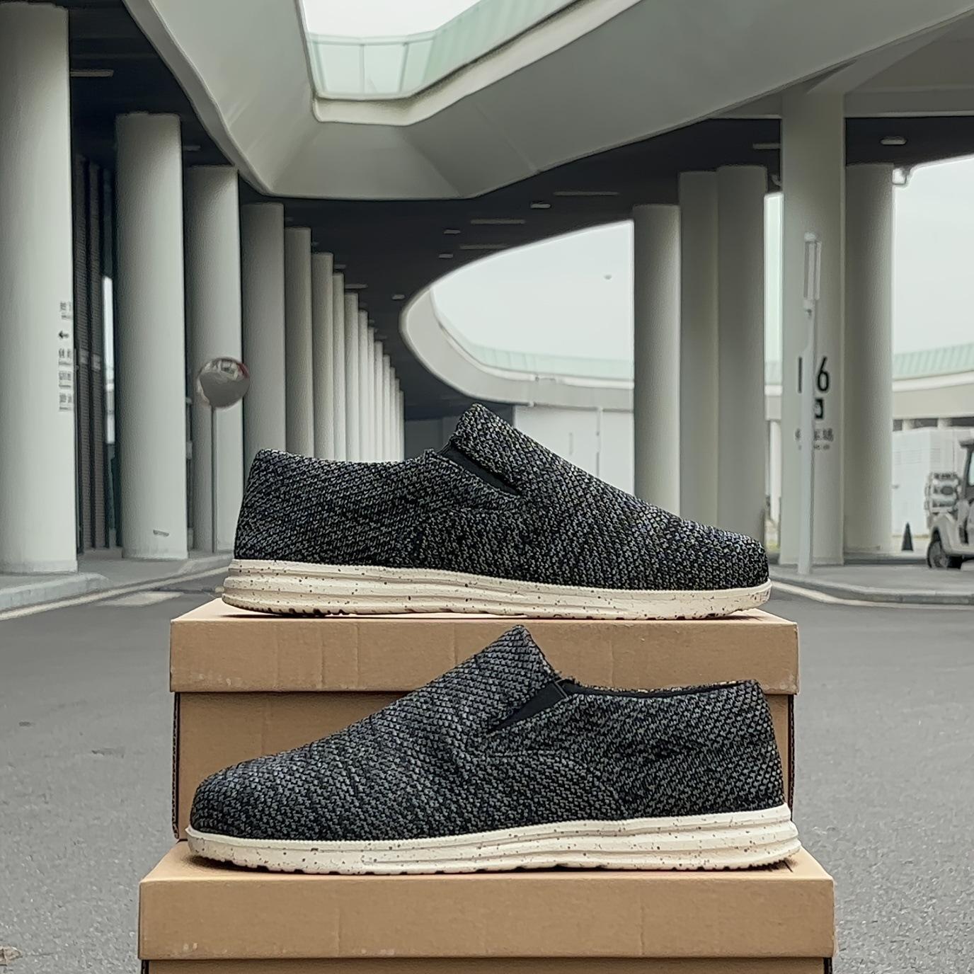 

Новые туфли-лоферы большого размера 48, повседневная обувь, мужская парусиновая обувь, импортная торговая обувь, ленивые мужские туфли с одной педалью 48