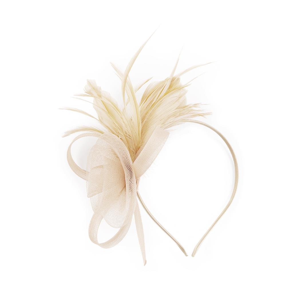 Tylová květinová čelenka do vlasů pro ženy Elegantní péřová čelenka ve stylu 20. let Protiskluzový flapper fascinátor Čelenka pro formální událost
