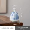 Ceramic Hand-painted Small Flower Vase Flower Planter Mini Bottle Mouth Vase Home Decoration Desktop Decoration Chinese Style