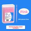 200Pcs High-end Disposable Toothpicks, Ultra-fine Double-head Design, Portable Storage Box for Family Fruit & Oral Cleaning