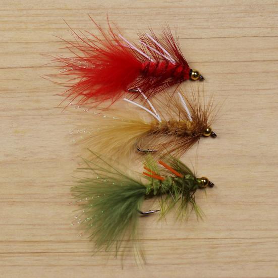 Fly Fishing Lure with Sharp Hook Realistic Hand Tied Feather Bionic Fly Fishing Bait Freshwater Saltwater Bass Trout Fishing Accessories