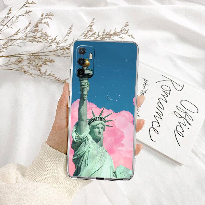 IK66 Statue of Liberty Phone Case for Motorola Moto G10 G20 G30 G31 G32 G34 G35 G41 G42 G50 G51 G52 G55 G60 G60S G62 G71 G72 G75
