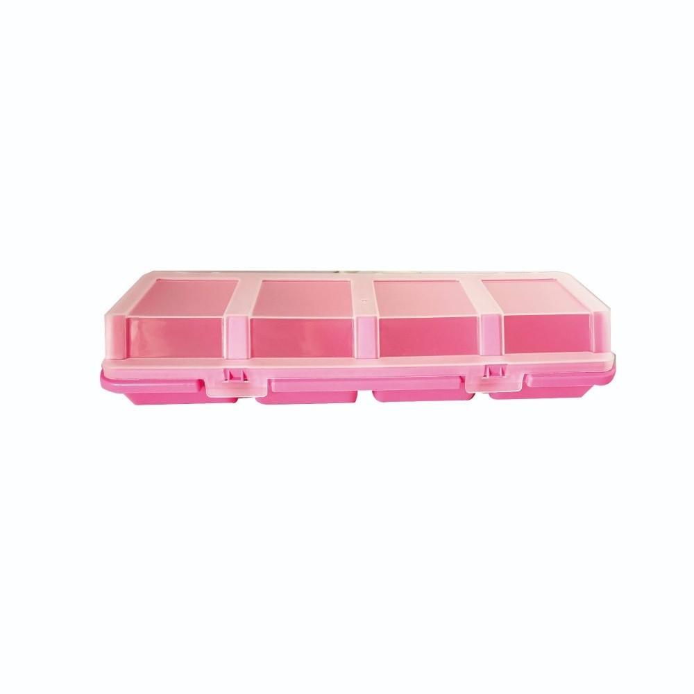 1Pcs Multicolor Parts Storage Box Plastic Material with Lid Tool Part Container 4 Compartment Durable Screw Organizer Box Screws