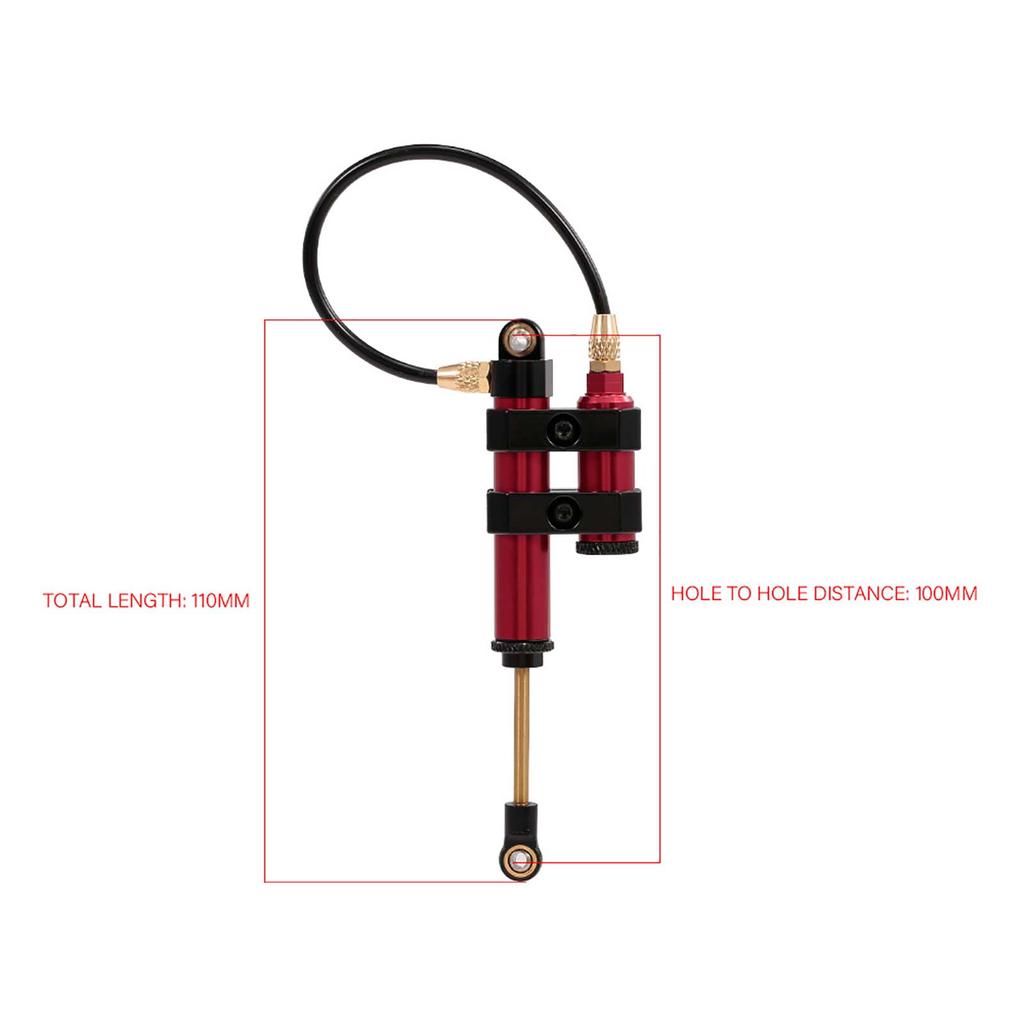 2pcs Internal Spring Negative Pressure Shock Absorber 100mm Metal for Traxxas HSP Redcat RC4WD Tamiya Axial Wraith SCX10 D90 HPI