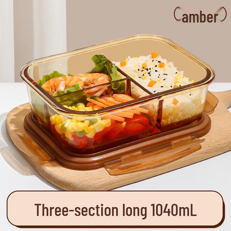 ZISIZ Microwave Safe Glass Lunch Box