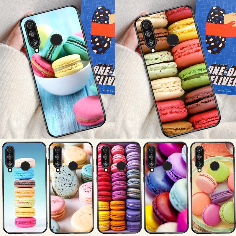 Macarons Cake Dessert For Huawei Nova 9 10 SE 12i 12s 11i 5T Y91 Y90 Y60 Y70 Y72 Y61 P60 Pro P20 P30 P40 Lite Case
