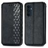 For Samsung Galaxy S24 FE PU Leather Case Rhombus Imprint Wallet Stand Phone Cover