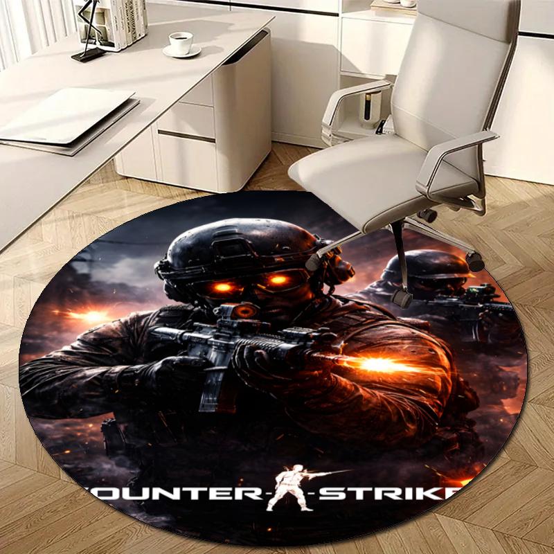 Personalized CS Round Chair Office Rug - Perfect for Mat, Office Chair & More - Ideal Gift for Birthdays and Holidays