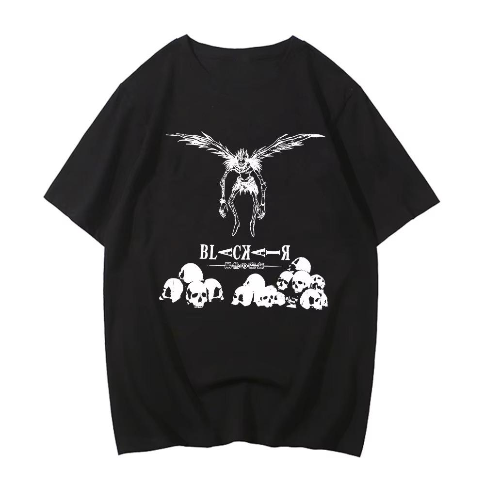 Death Note T-shirt Vintage Dark Anime Graphic Men's Clothing Women's Crew Neck Cotton Short Sleeve Tee Tops Gothic Streetwear