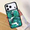 Green Monstera Leaf Mobile Phone Case for IPhone 17 AIR 16pro Max 15 14 13 12 11 Bumper Cover