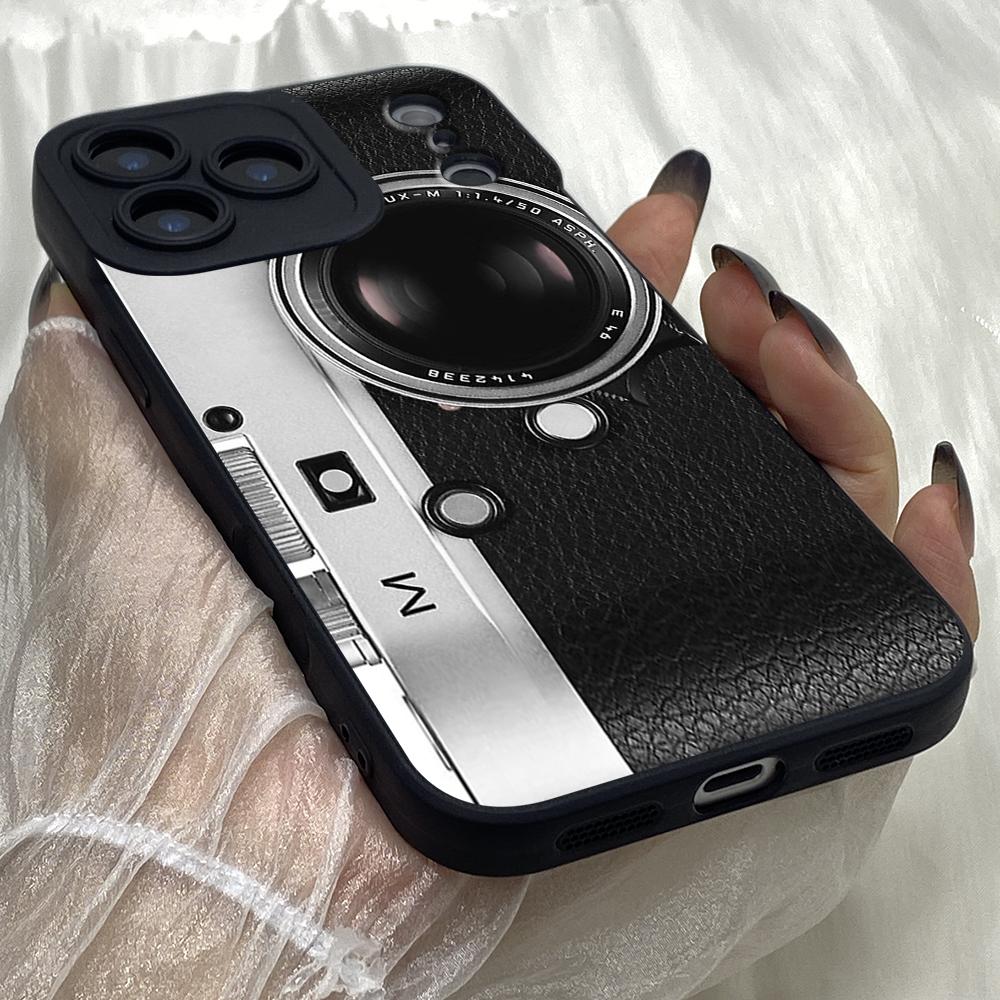 M536 Vintage Camera Boombox Angel Eyes Soft Phone Case for iPhone Samsung Galaxy Xiaomi Rdemi Huawei Honor Infinix Realme OPPO Vivo All Model TPU Case