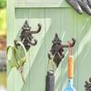 1 peça Ganchos Multifuncionais Vintage de Ferro Fundido, Fácil Instalação, Robusto e Durável, Design Giratório para Banheiro, Casa de Fazenda, Jardim, Garagem