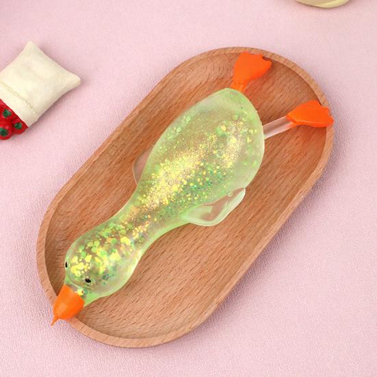 Třpytivá kachnička Fidget Hračka na odbourání stresu Průhledná kachnička Senzorická hračka Zvířátko na dekompresi Míček na stres Party drobnosti Výplň velikonočního košíku