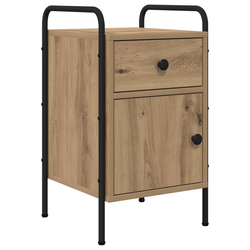 Nightstand 2 Pcs. Artisan Oak 35 X 36.5 X 61 Cm Engineered Wood