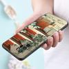 Ukiyo-e Japanese Style Art Phone Case For Xiaomi Redmi Note 7 8 9 10 Lite 11 11E 11T 12 Pro 11S 4G 10T 5G 8T 9S 10S Black Cover