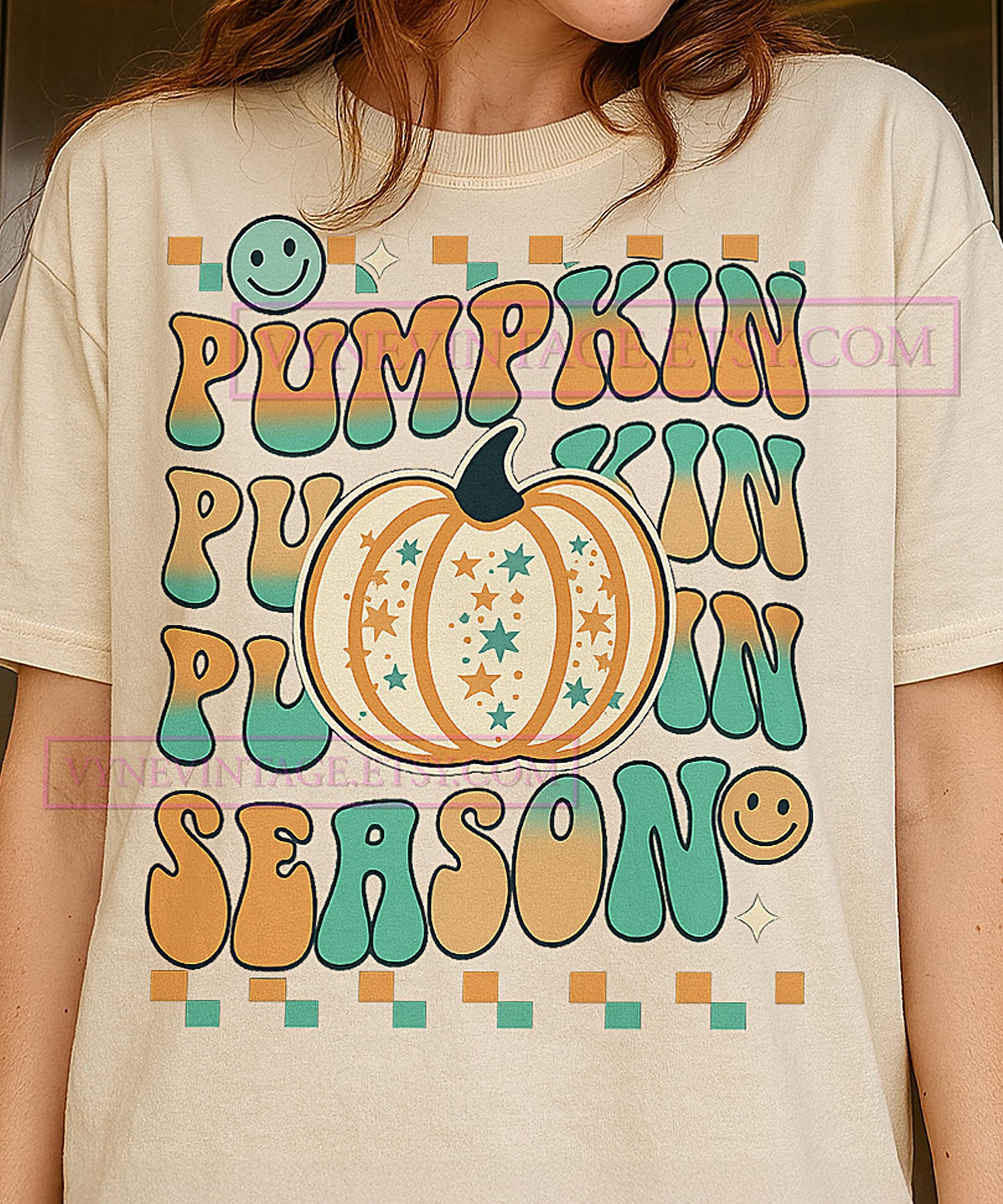 Pumpkin Season T-Shirt, Halloween Graphic Tee, Spooky Season Fall Shirt, Autumn Lover Gift, Retro Fall Tee L