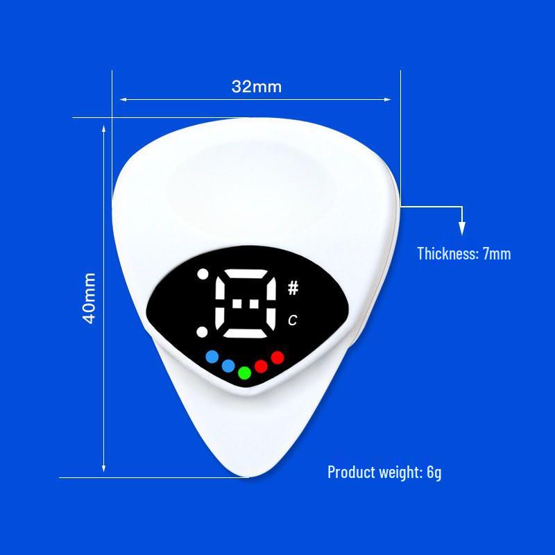2-in-1 Multifunction Chromatic Tuner with Equal Temperament for Acoustic Guitar & Ukulele