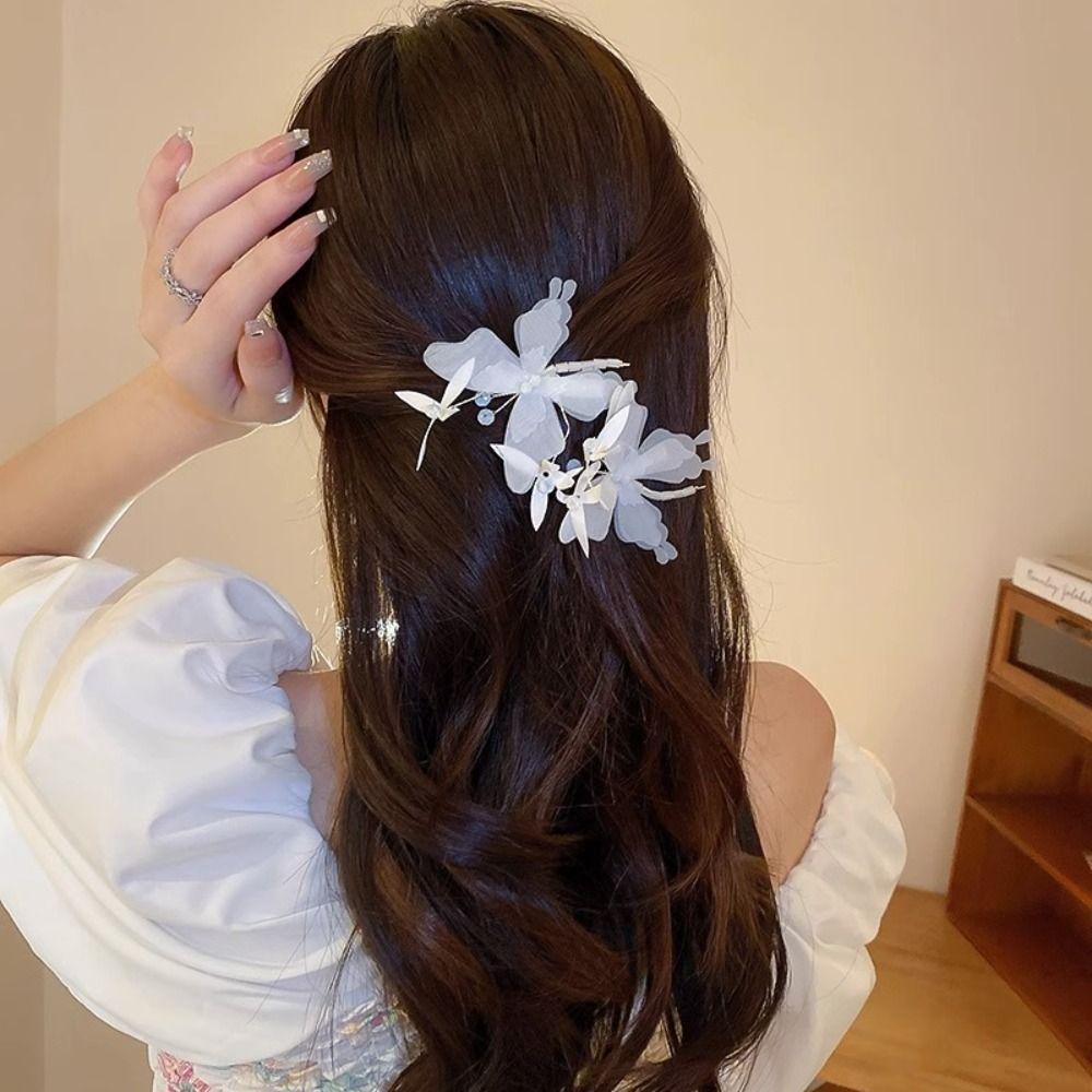 Pince Latérale Cristal Papillon Pince à Cheveux Accessoires Cheveux Chouchous Cheveux Femmes