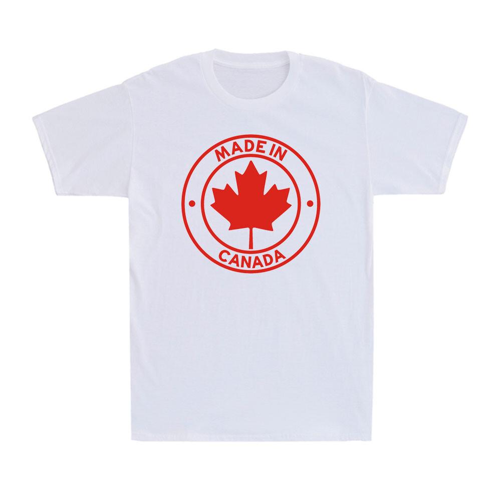 Made In Canada Patriotic Canadian Leaf Flag Patriotic Political Men s T-Shirt M